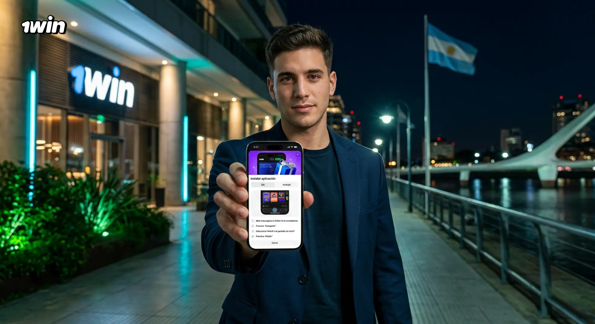Caja y pagos en la app de 1win